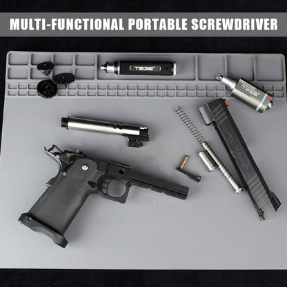 T238 6-in-1 Portable Screwdriver – Red Steel