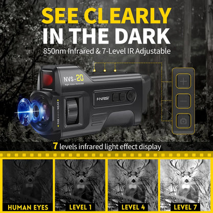NVS-20 4K HD Monocular Night Vision Device Infrared 6x Digital Zoom