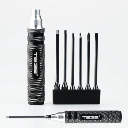 T238 Professional Black Titanium Screwdriver Set - 6-Piece - Professional Grade